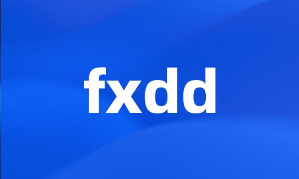 fxdd