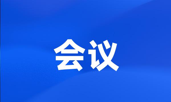会议