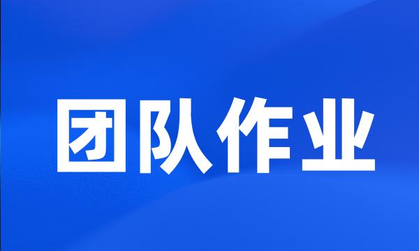 团队作业