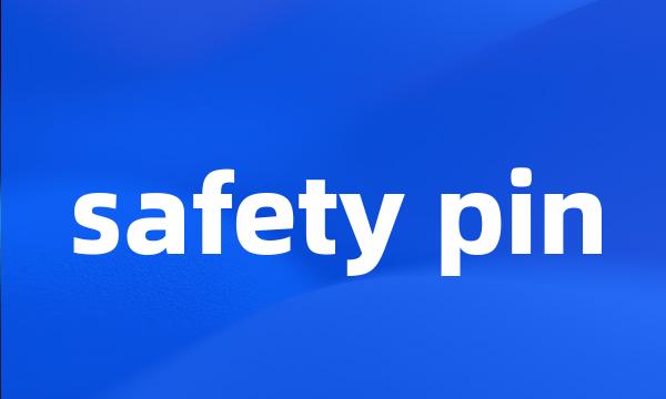 safety pin