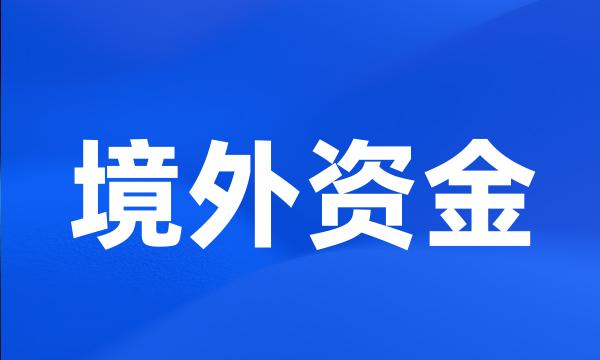 境外资金