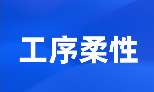工序柔性