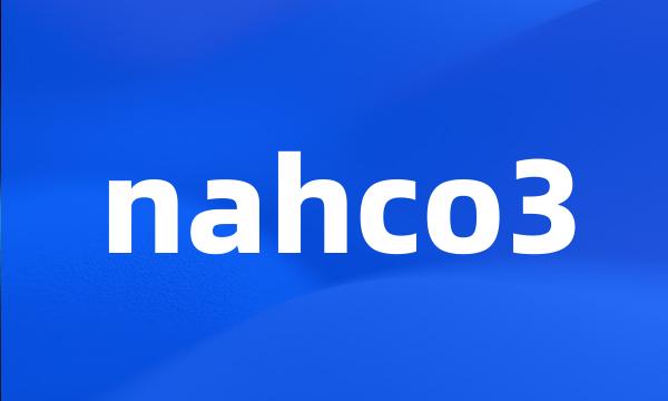nahco3