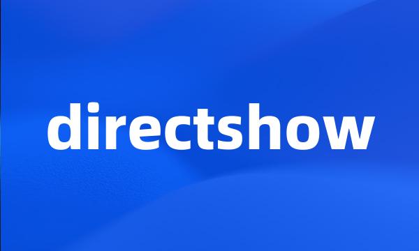 directshow
