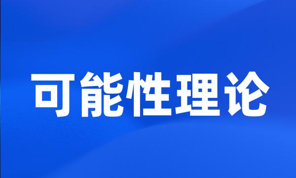 可能性理论