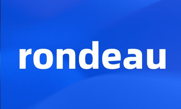 rondeau