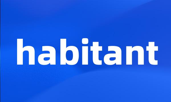 habitant