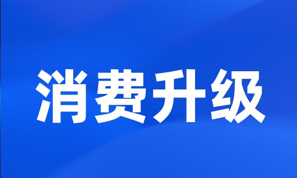 消费升级