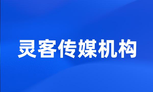 灵客传媒机构