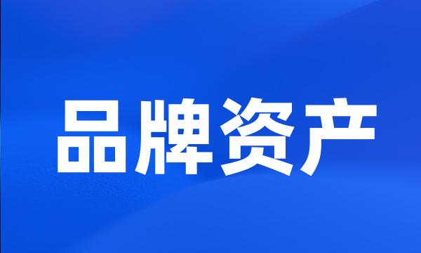 品牌资产