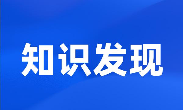 知识发现