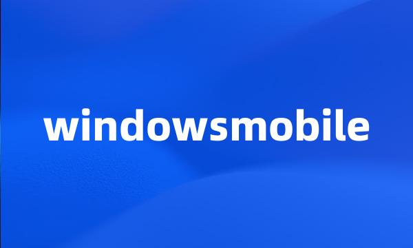 windowsmobile