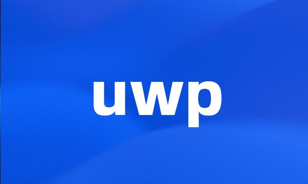 uwp