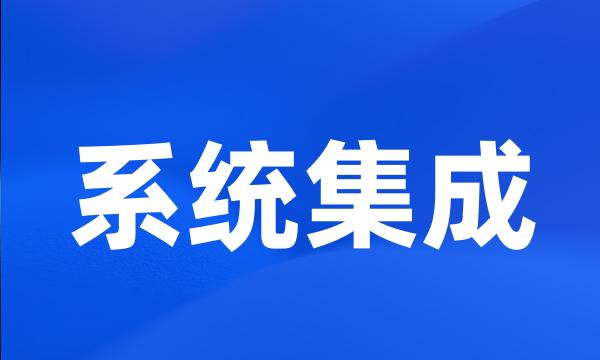 系统集成