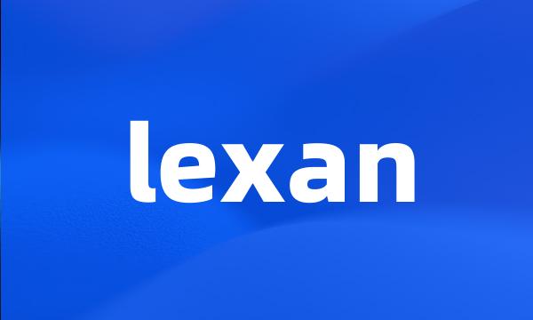 lexan