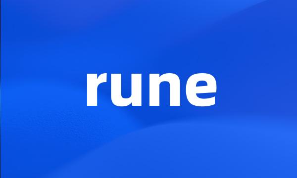 rune