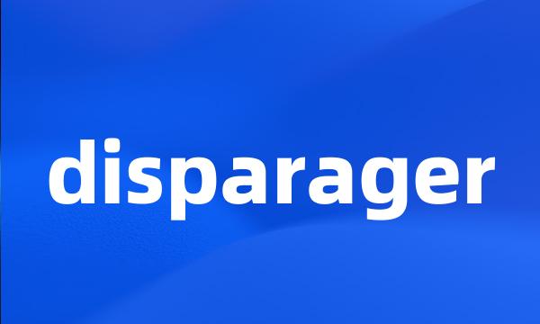 disparager