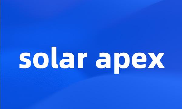 solar apex