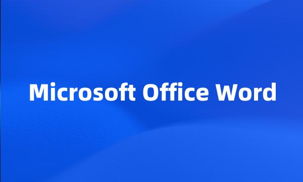 Microsoft Office Word
