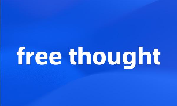 free thought