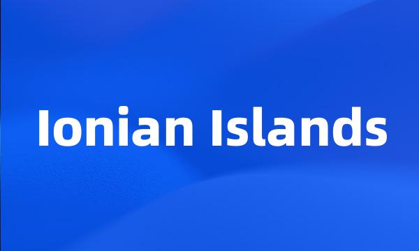 Ionian Islands