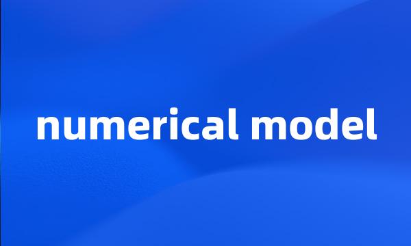 numerical model