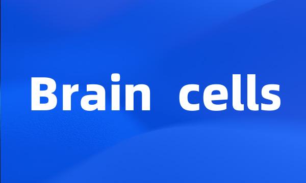 Brain cells