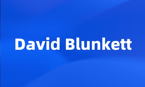 David Blunkett