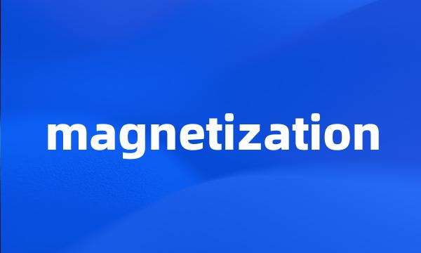 magnetization