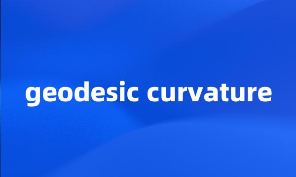 geodesic curvature