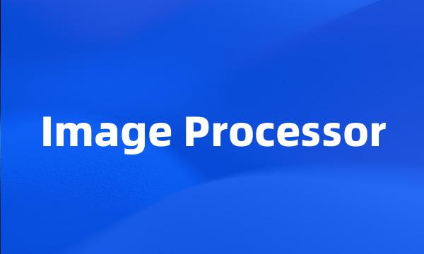 Image Processor