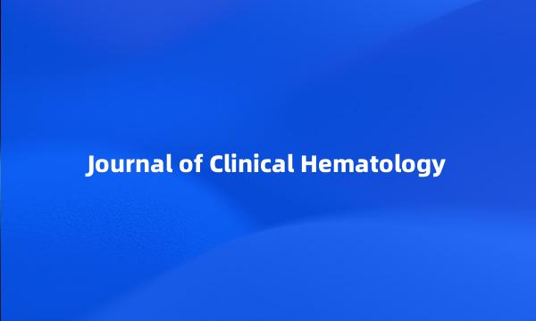 Journal of Clinical Hematology