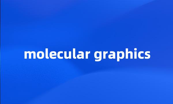 molecular graphics
