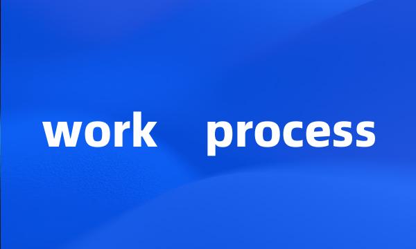 work process