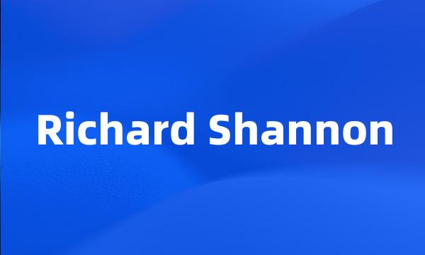 Richard Shannon
