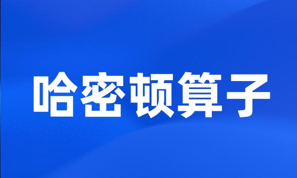 哈密顿算子