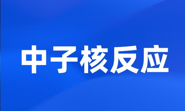中子核反应