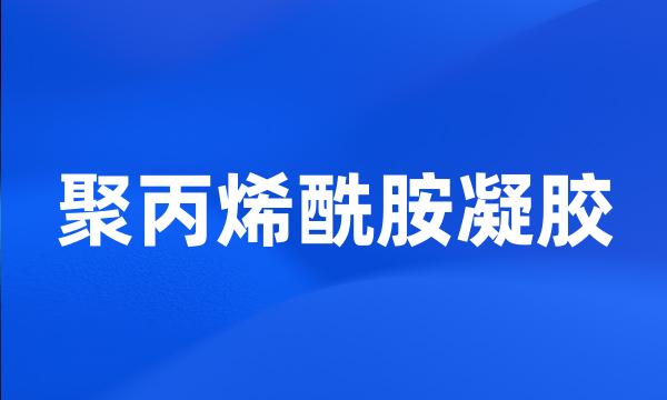 聚丙烯酰胺凝胶