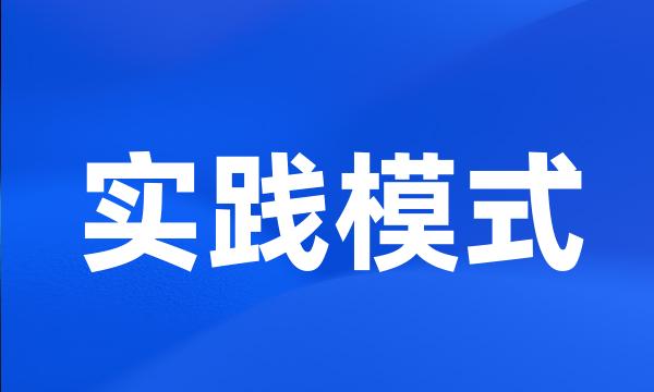 实践模式