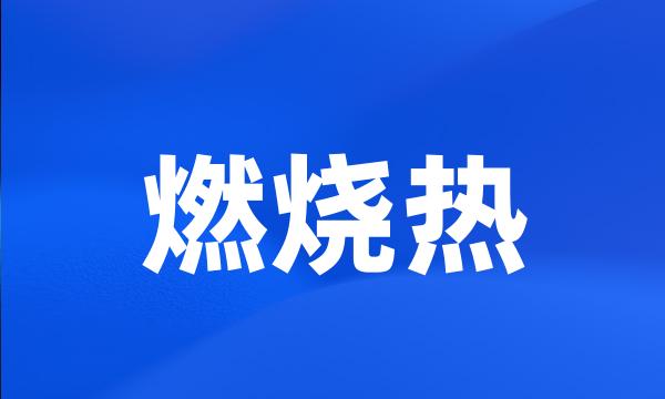 燃烧热