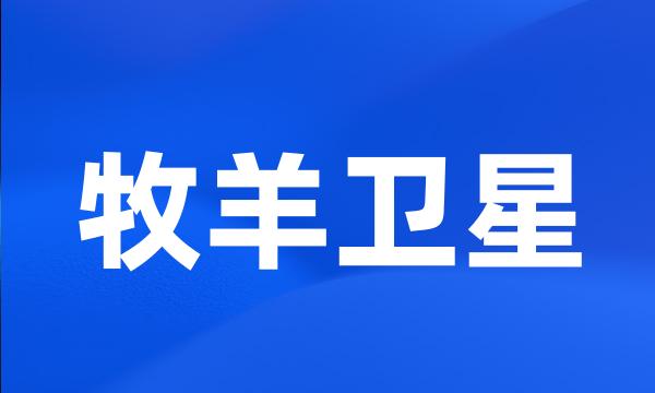 牧羊卫星