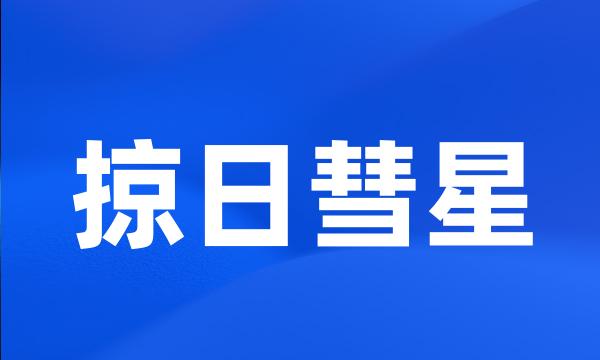 掠日彗星