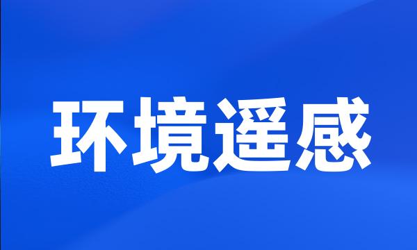 环境遥感