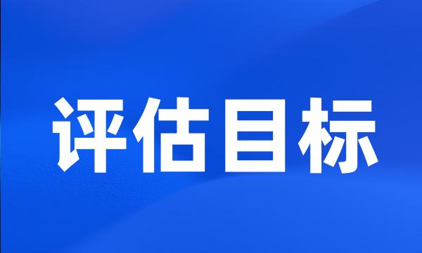 评估目标