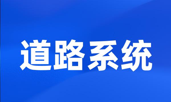 道路系统