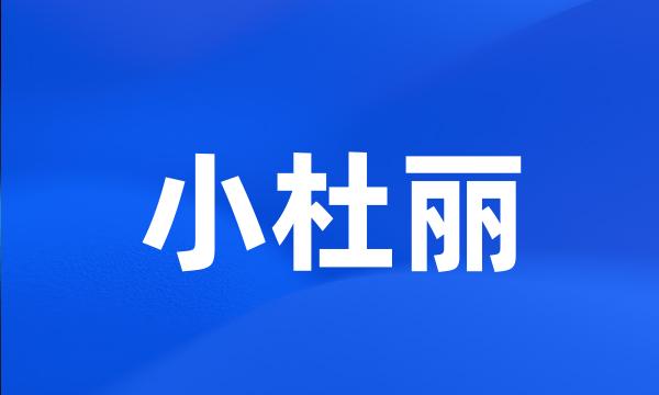小杜丽