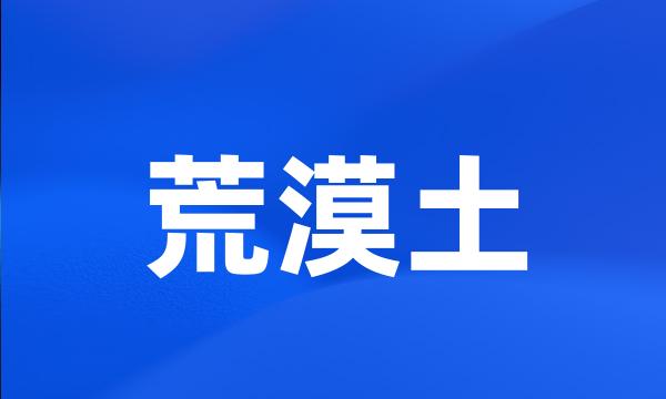 荒漠土