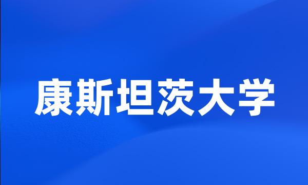 康斯坦茨大学