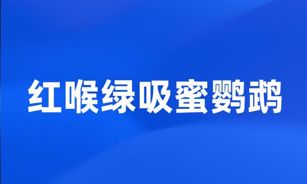 红喉绿吸蜜鹦鹉