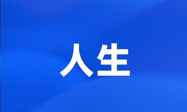人生